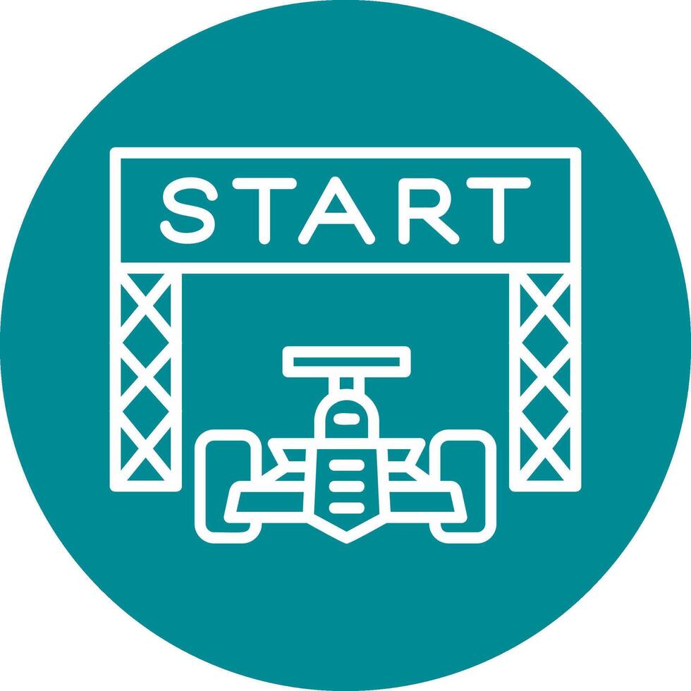 Starting Race  Vector Icon