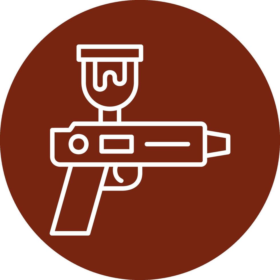 rociar pistola vector icono