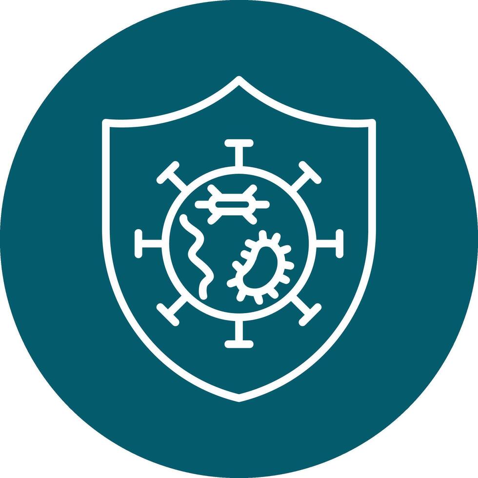 Germs Protected Vector Icon