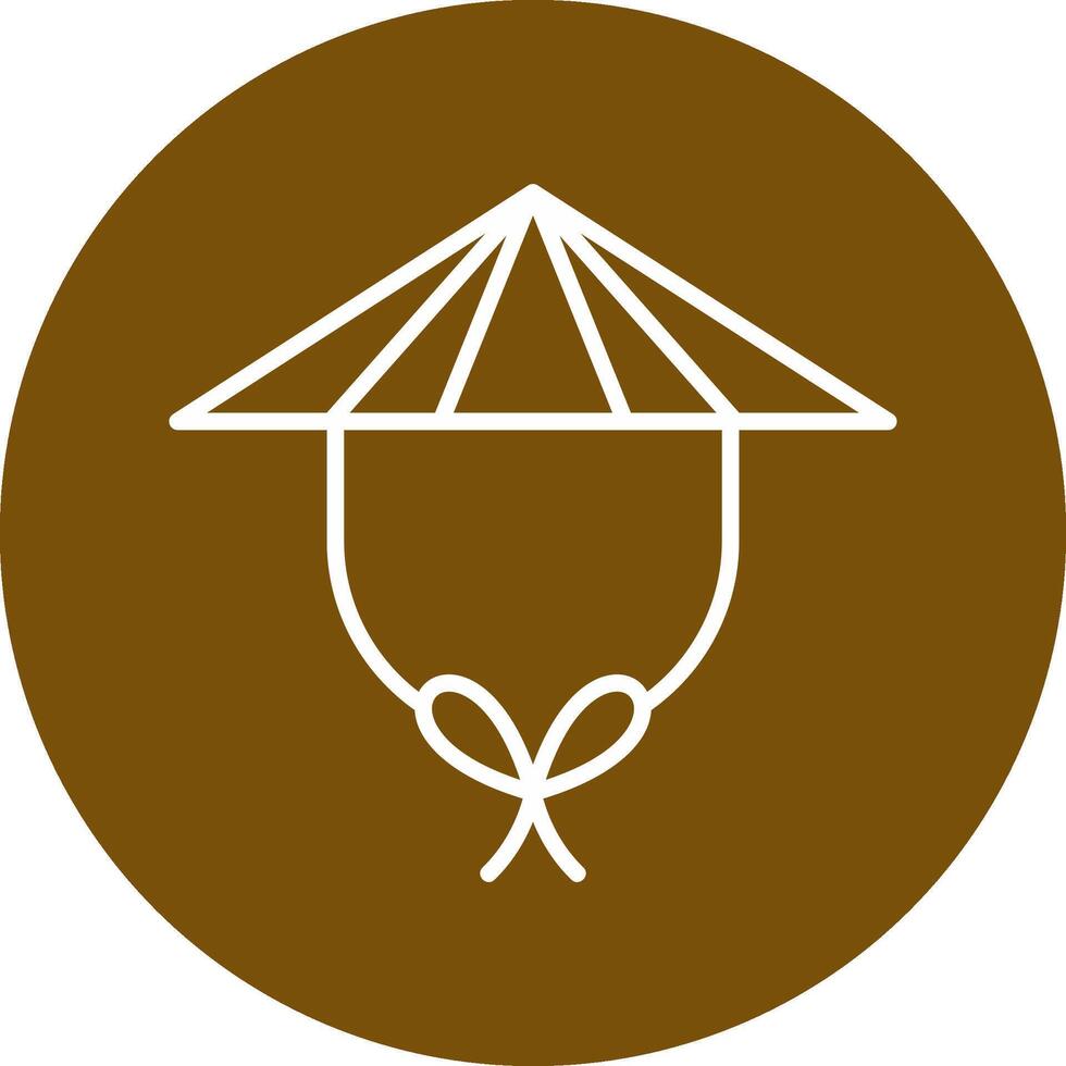 Chinese Hat Vector Icon