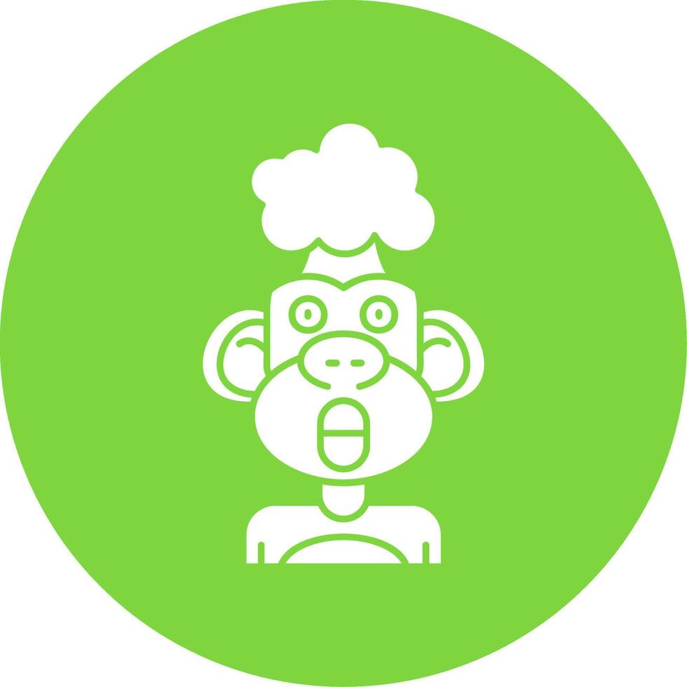 Exploding Glyph Circle Multicolor Icon vector