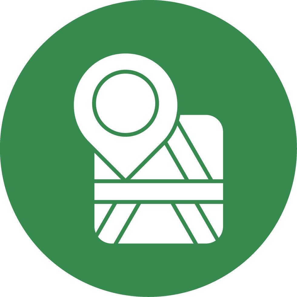 Placeholder Glyph Circle Multicolor Icon vector