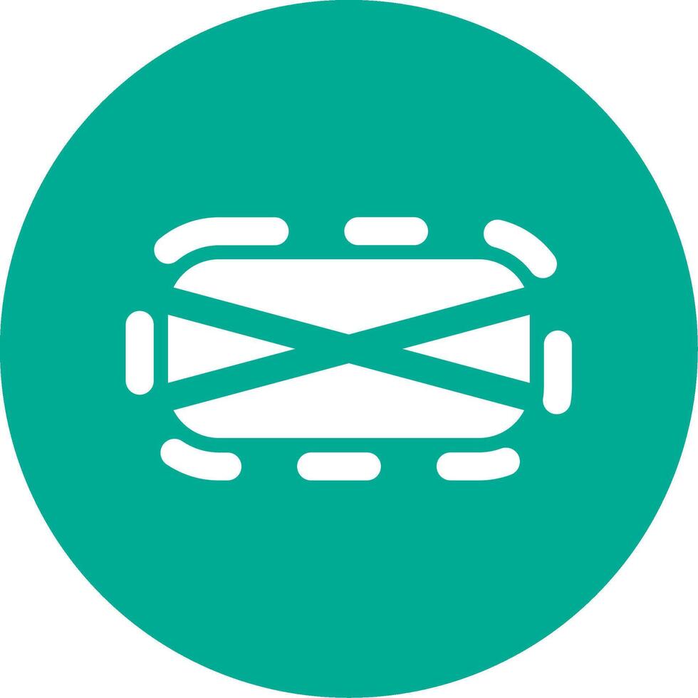 Elipse frame Glyph Circle Multicolor Icon vector