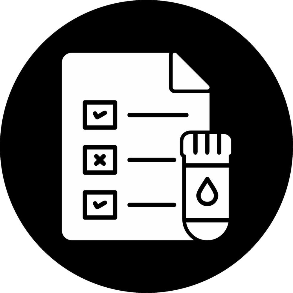 Medical Test Report Vector Icon