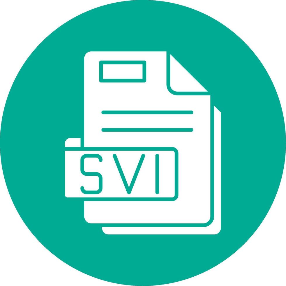 Svi Glyph Circle Multicolor Icon vector