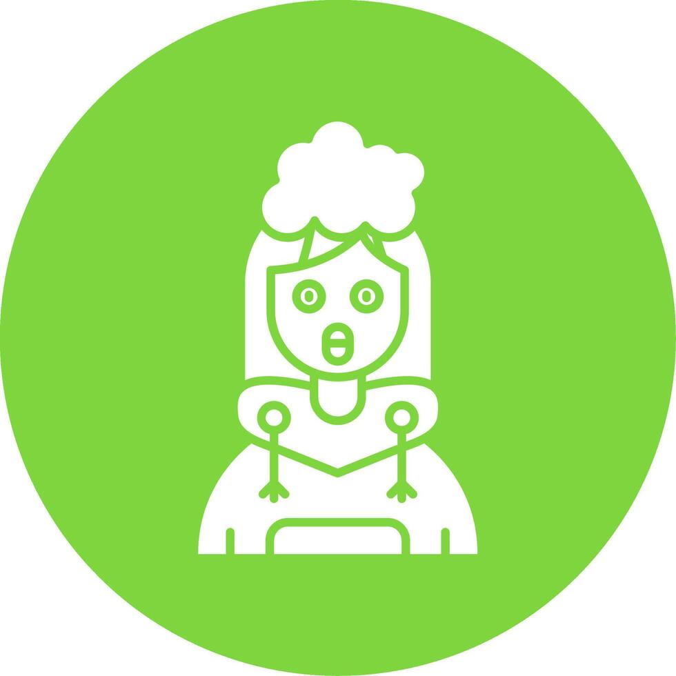 Exploding Glyph Circle Multicolor Icon vector