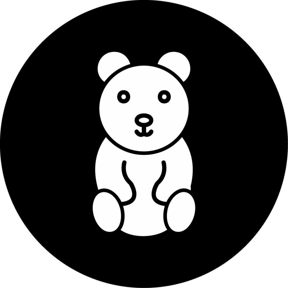 icono de vector de oso de peluche