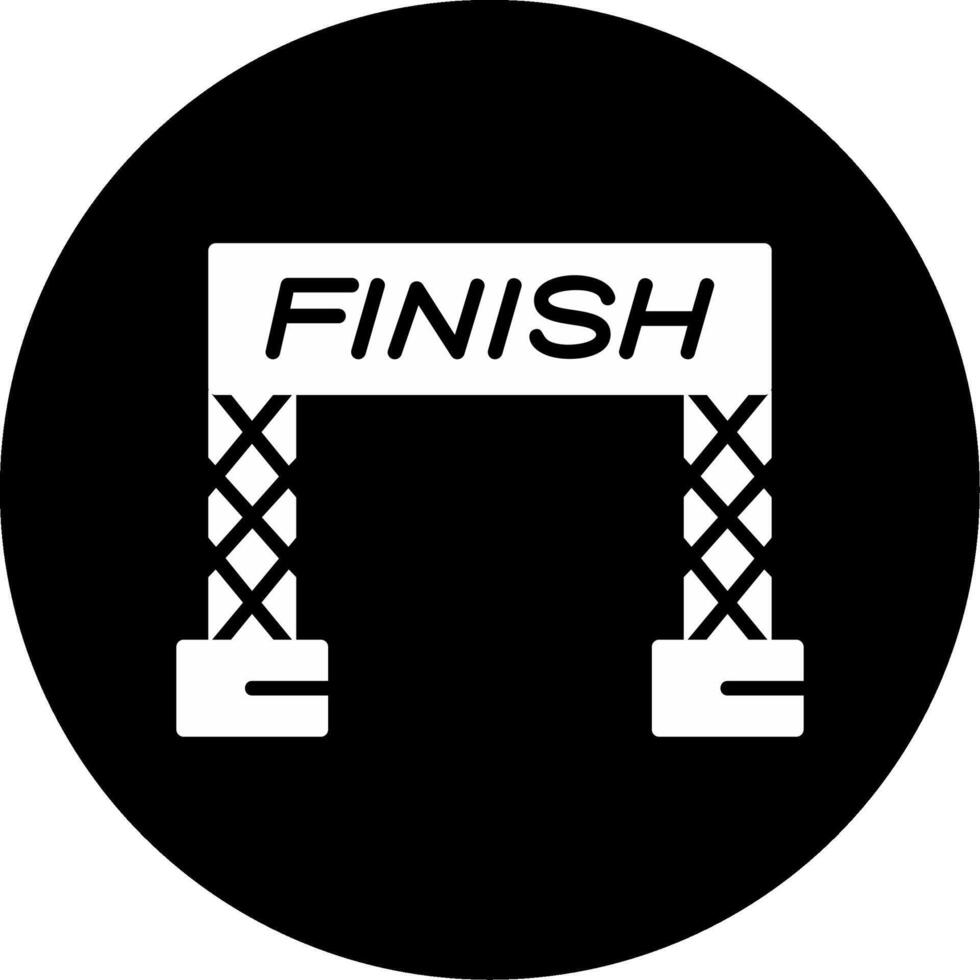 Finish Line Vector Icon