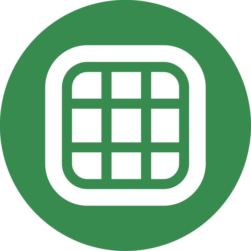 Layout Glyph Circle Multicolor Icon vector