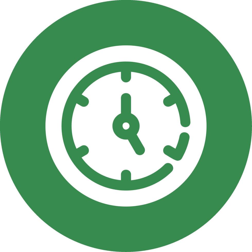 Timer Glyph Circle Multicolor Icon vector