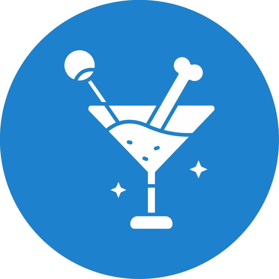 Drink Glyph Circle Multicolor Icon vector