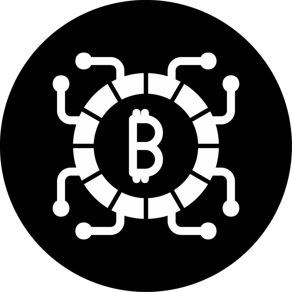 icono de vector de bitcoin