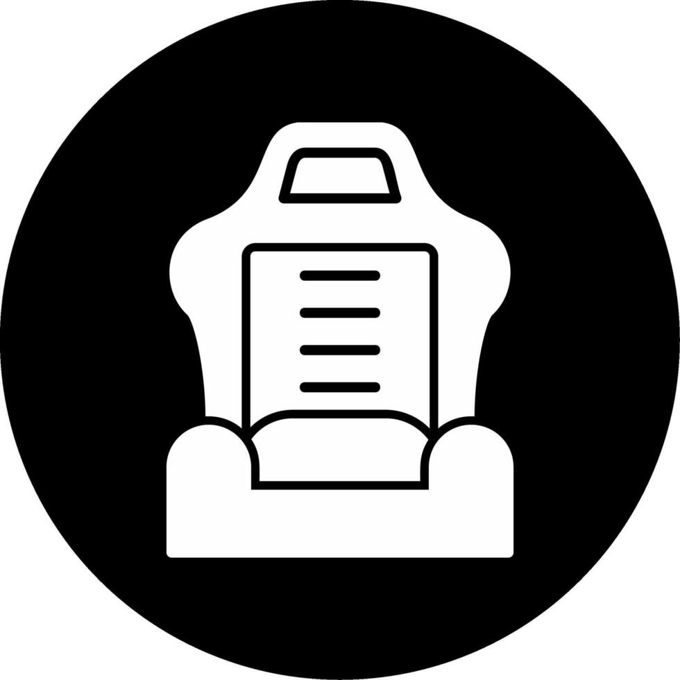 coche asiento vector icono