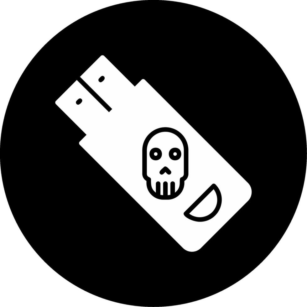 Infected Pendrive Vector Icon