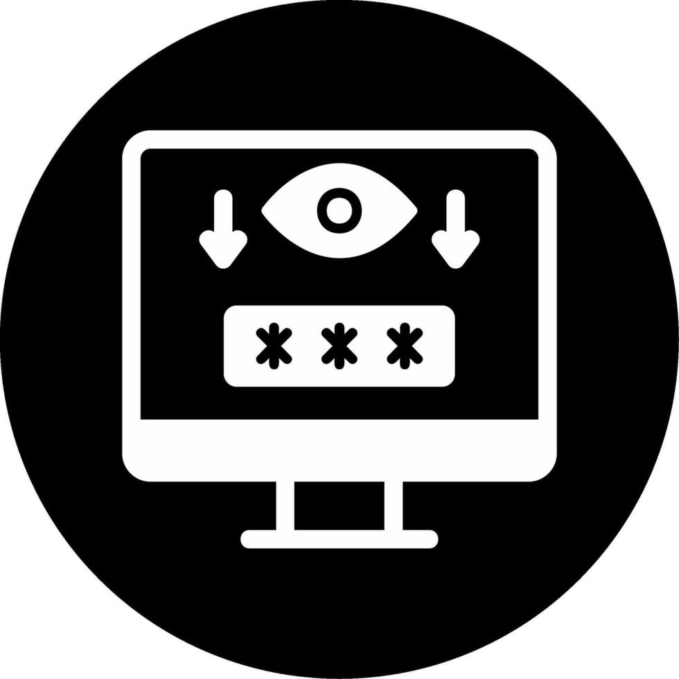 Computer Spyware Vector Icon