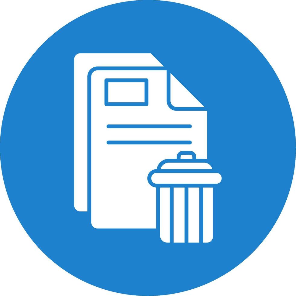 Delete Glyph Circle Multicolor Icon vector