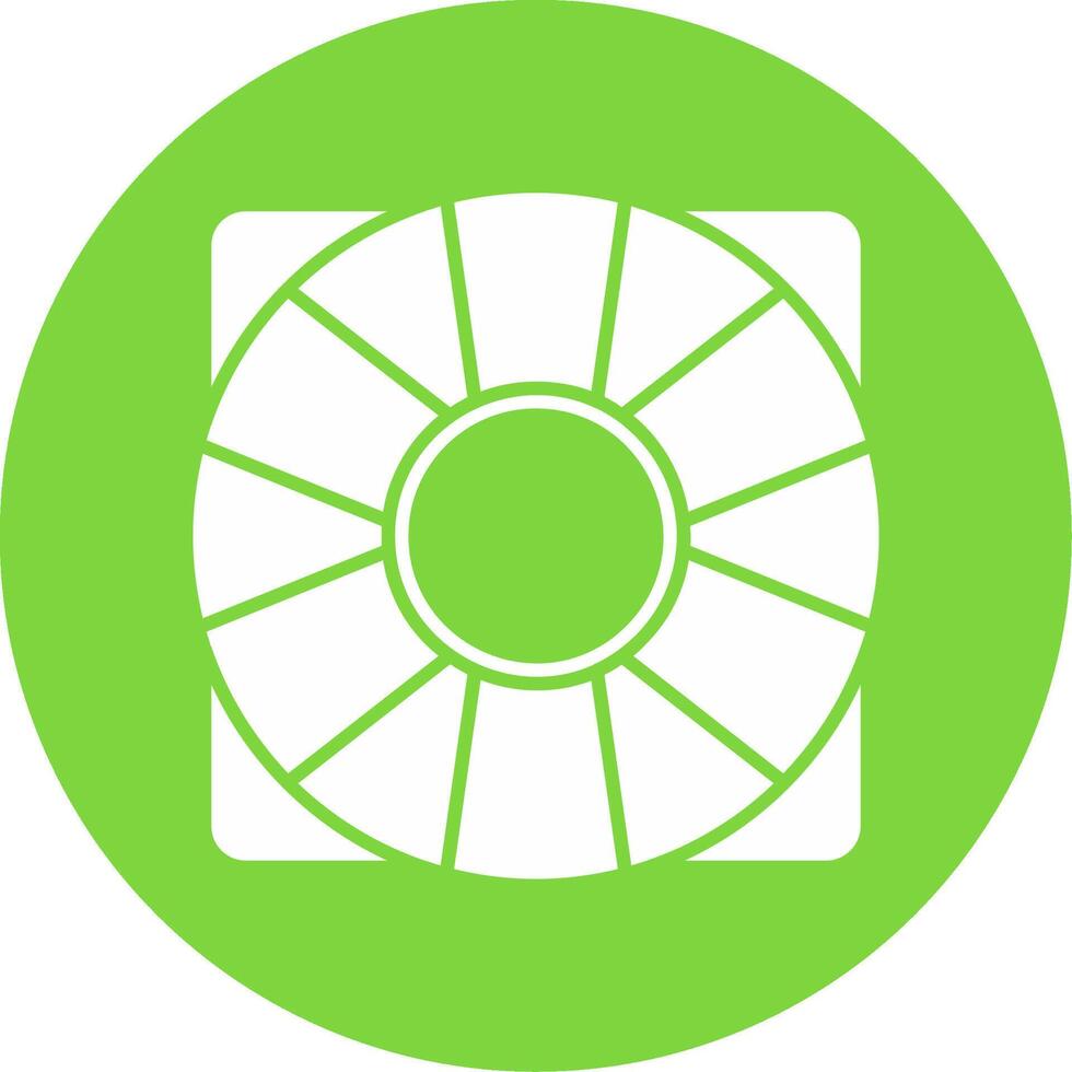 Support Glyph Circle Multicolor Icon vector