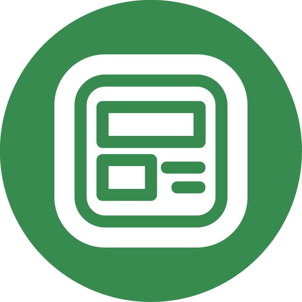 Layout Glyph Circle Multicolor Icon vector