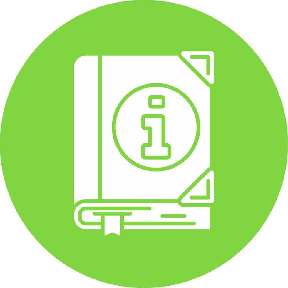 Guide Glyph Circle Multicolor Icon vector
