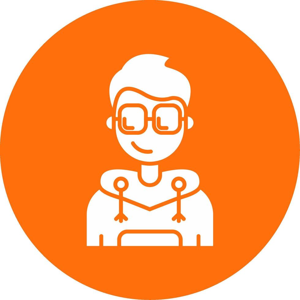 Cool Glyph Circle Multicolor Icon vector