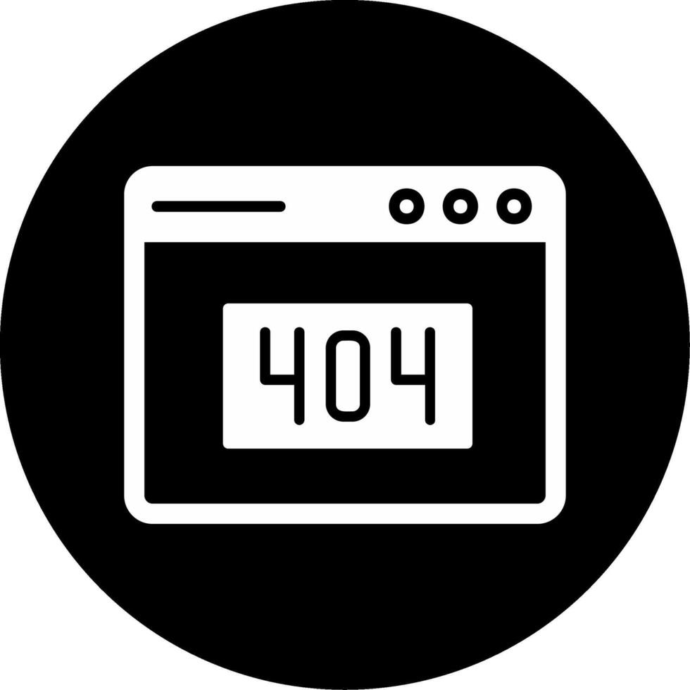404 Error Vector Icon