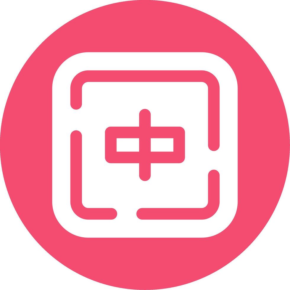 Align objects Glyph Circle Multicolor Icon vector