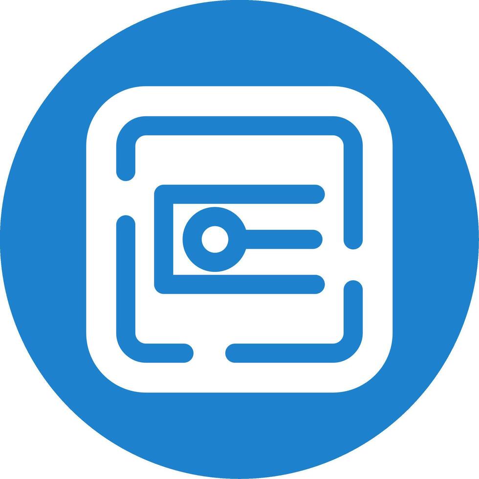Endpoint Glyph Circle Multicolor Icon vector