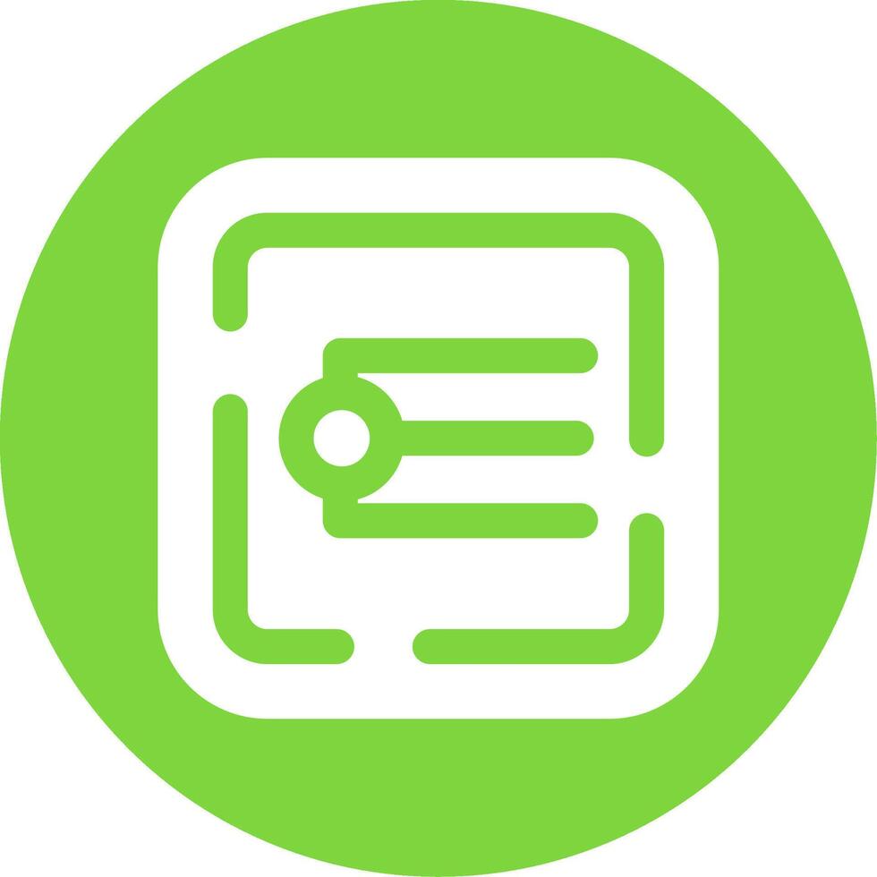 Endpoint Glyph Circle Multicolor Icon vector