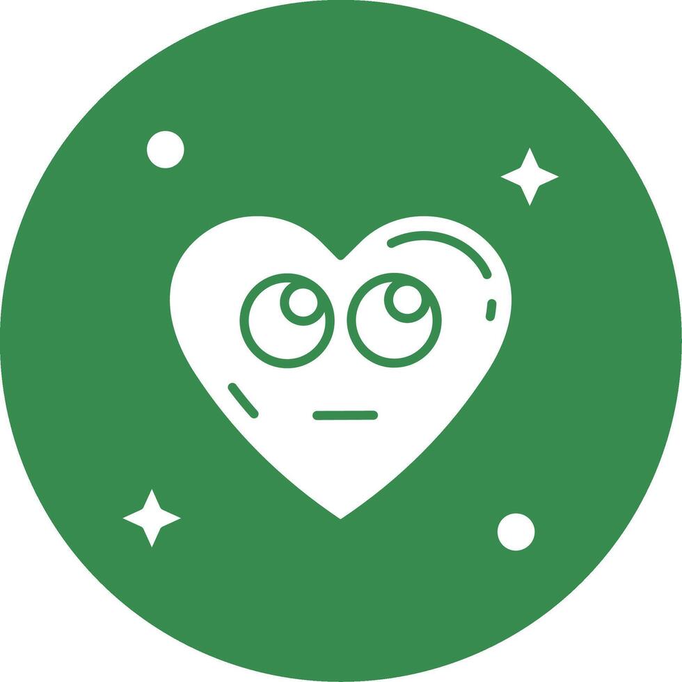 Rolling eyes Glyph Circle Multicolor Icon vector