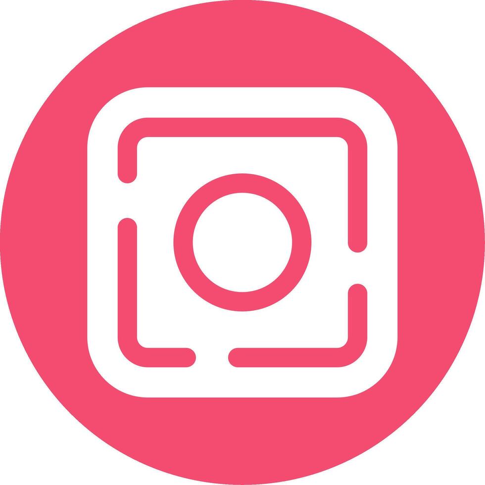 Dot Glyph Circle Multicolor Icon vector