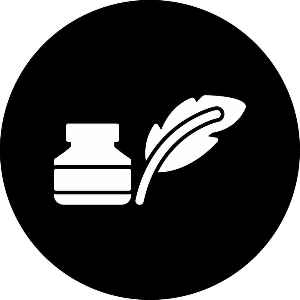 Quill And Ink Vector Icon
