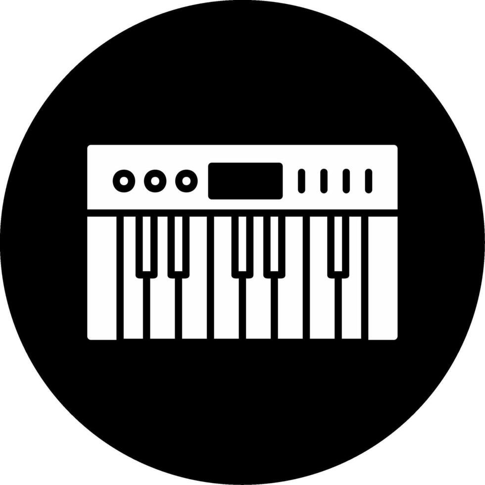 icono de vector de piano
