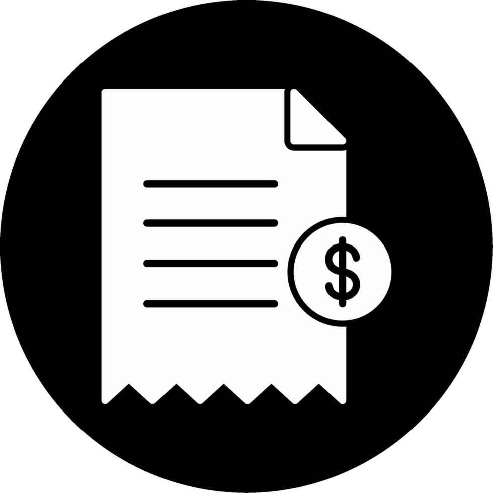 Shopping Receipt Vector Icon