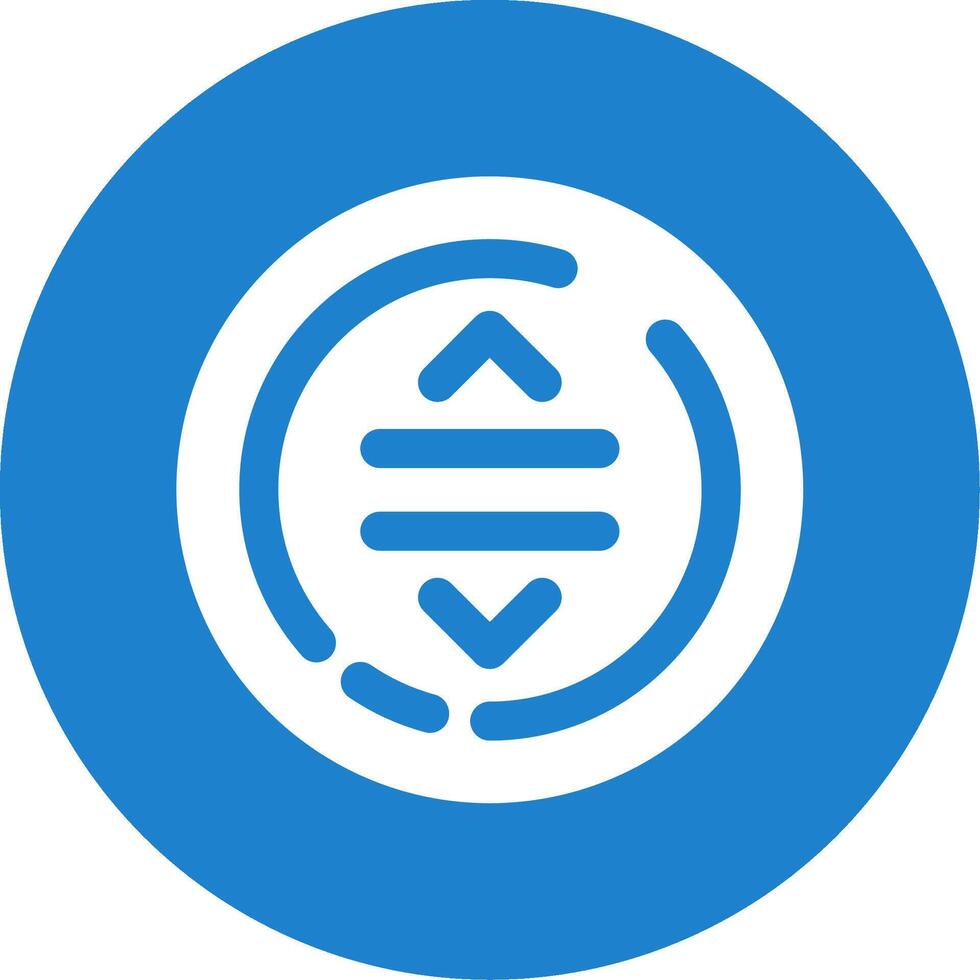 Drag Glyph Circle Multicolor Icon vector