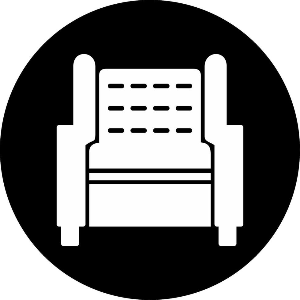 icono de vector de sillón