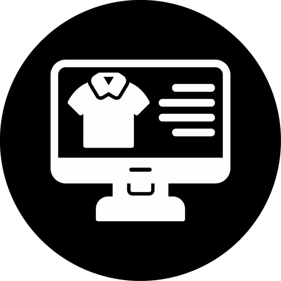 Cloth Online Shopping Vector Icon
