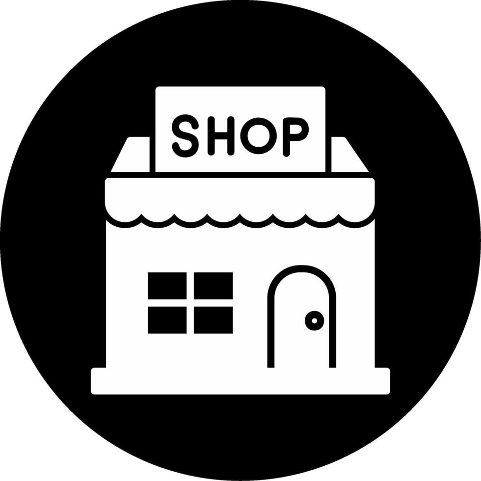 icono de vector de tienda