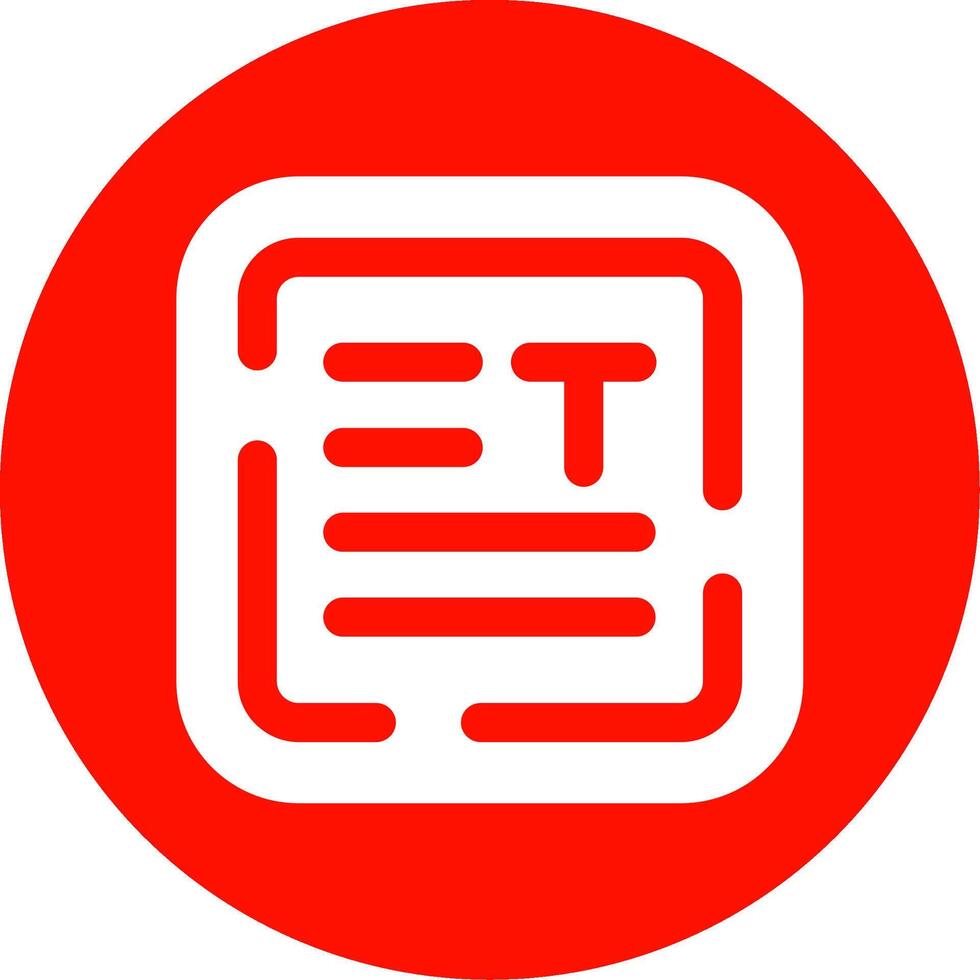 Align text Glyph Circle Multicolor Icon vector
