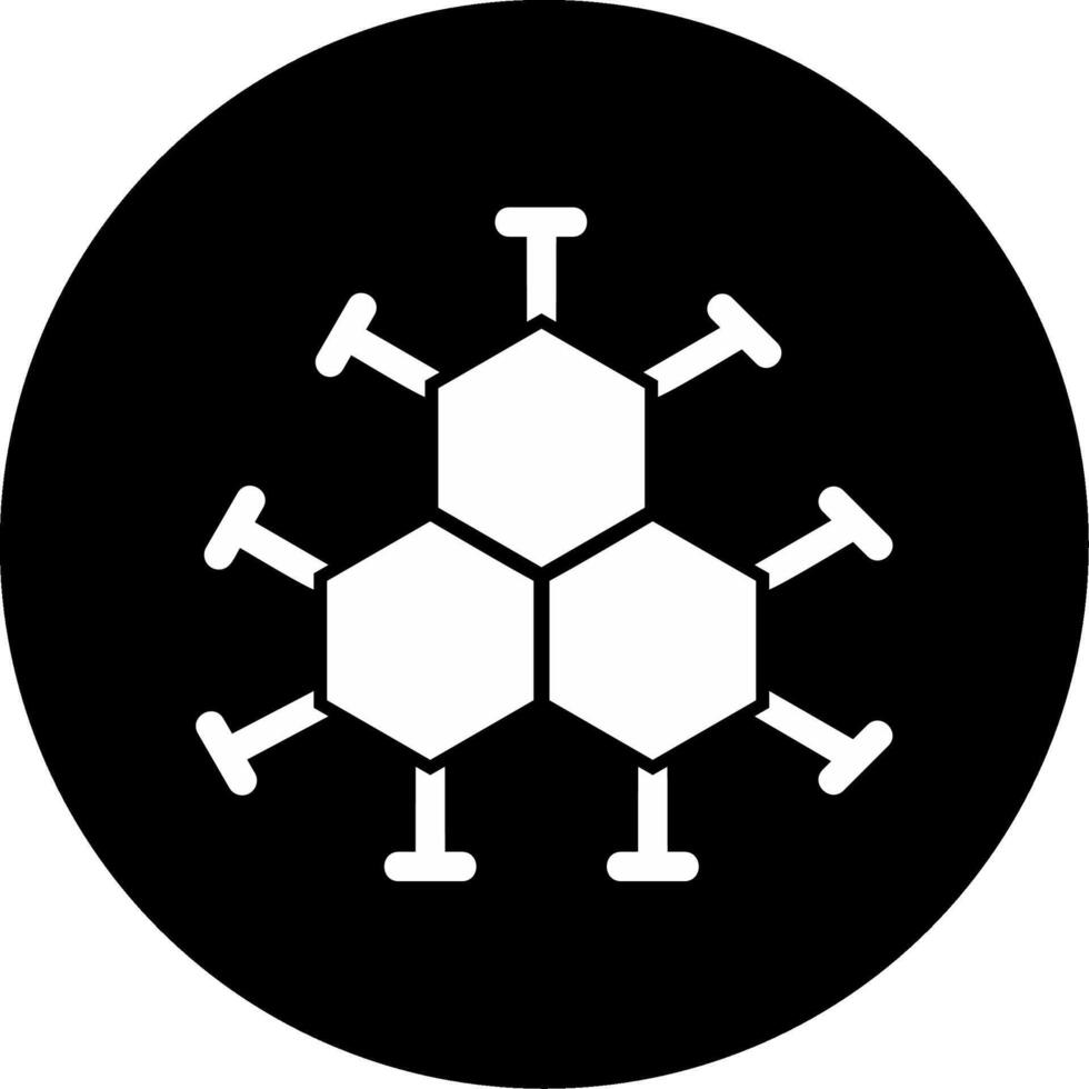 icono de vector de molécula