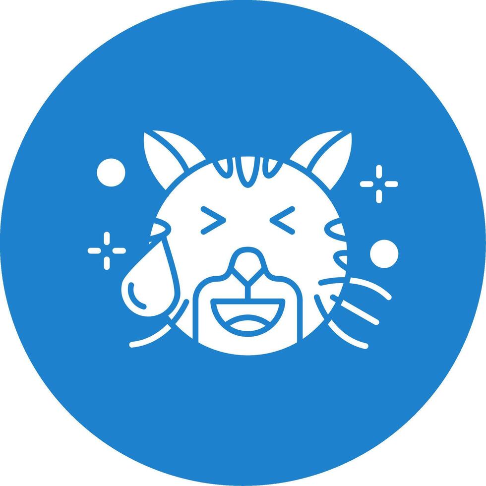 Sweat Glyph Circle Multicolor Icon vector