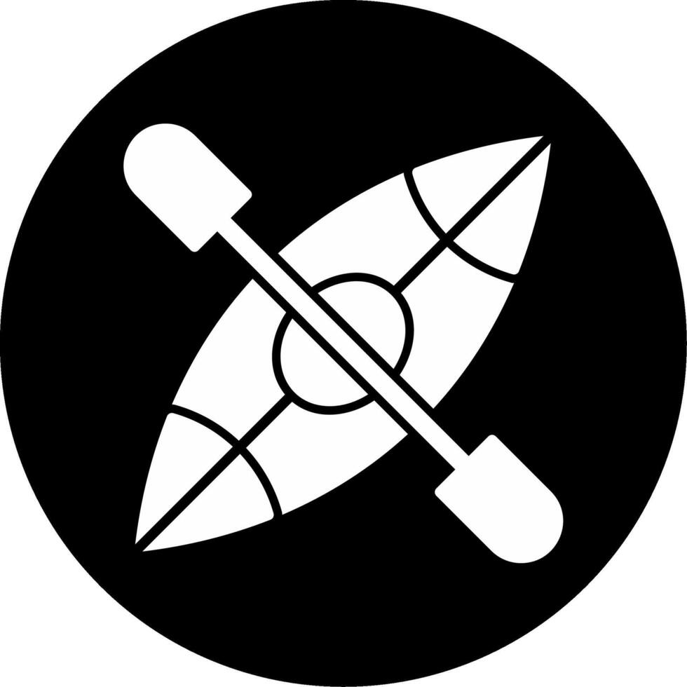 kayac barco vector icono