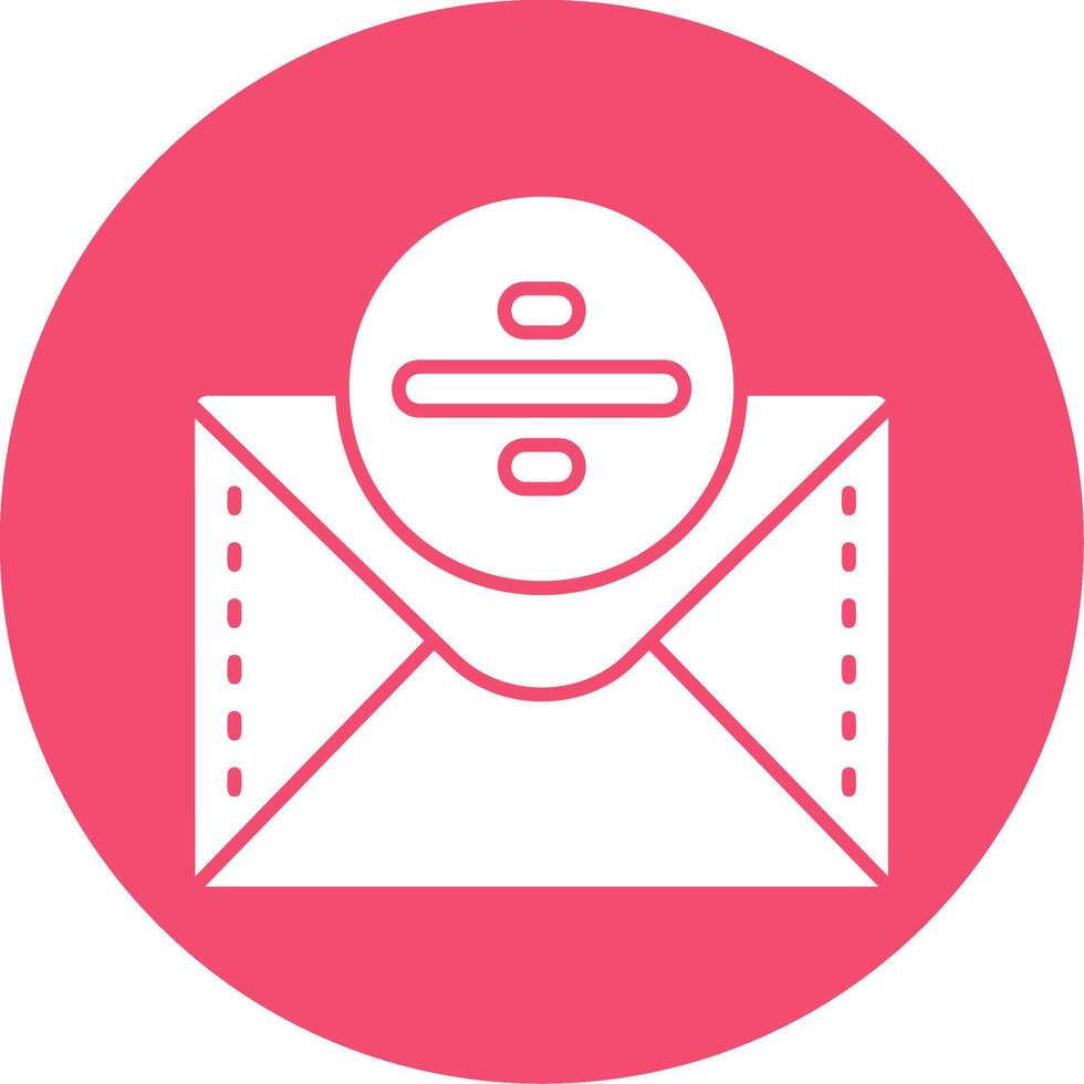 Divide Glyph Circle Multicolor Icon vector