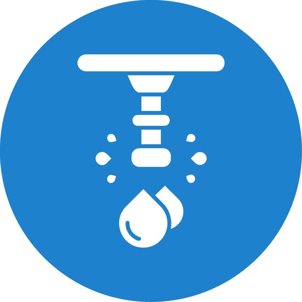 Water Glyph Circle Multicolor Icon vector
