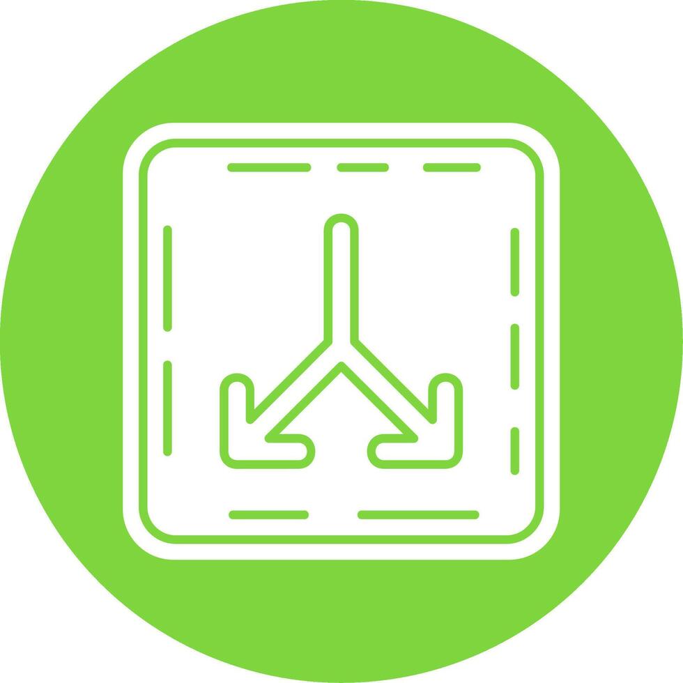 Split Glyph Circle Multicolor Icon vector