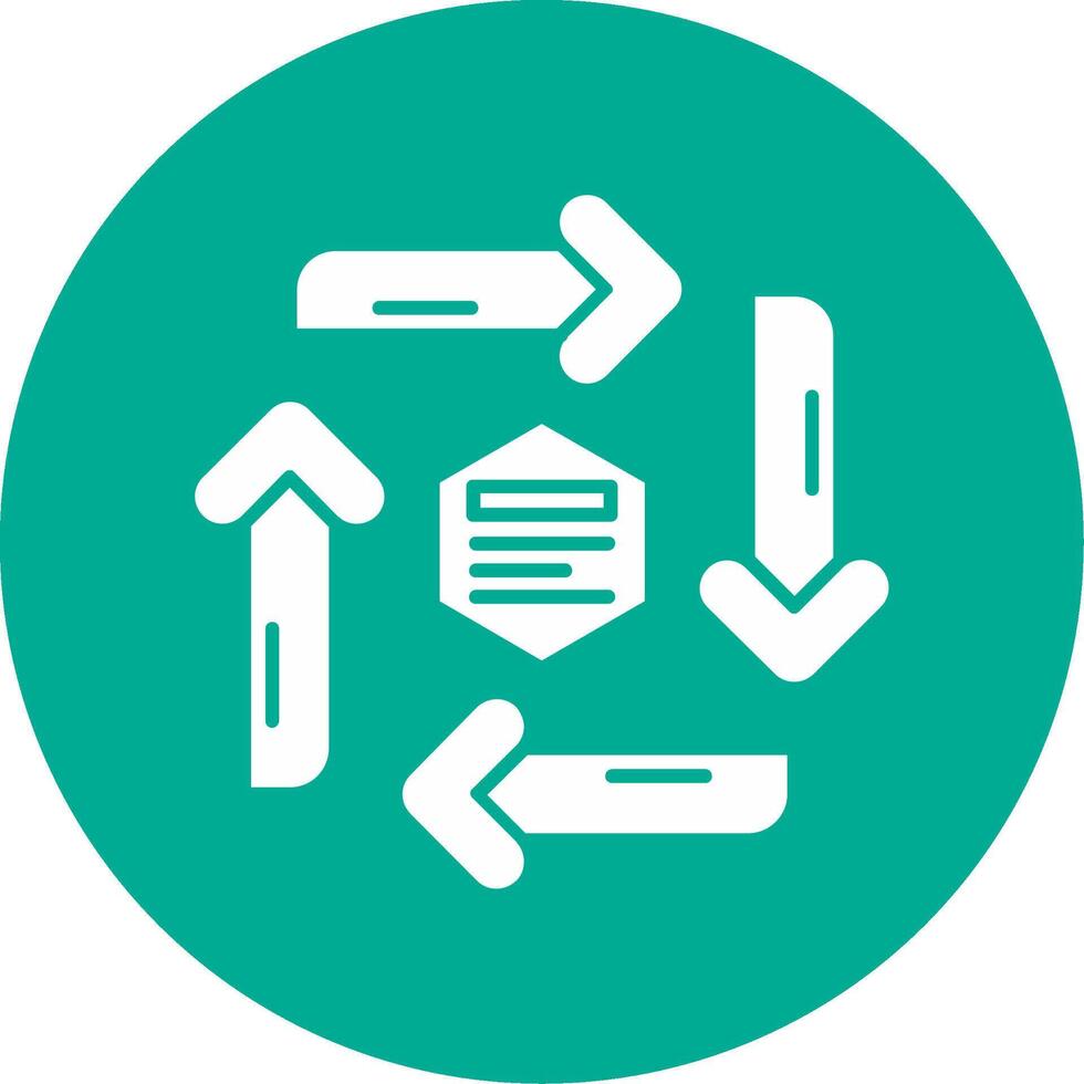 Infographic elements Glyph Circle Multicolor Icon vector