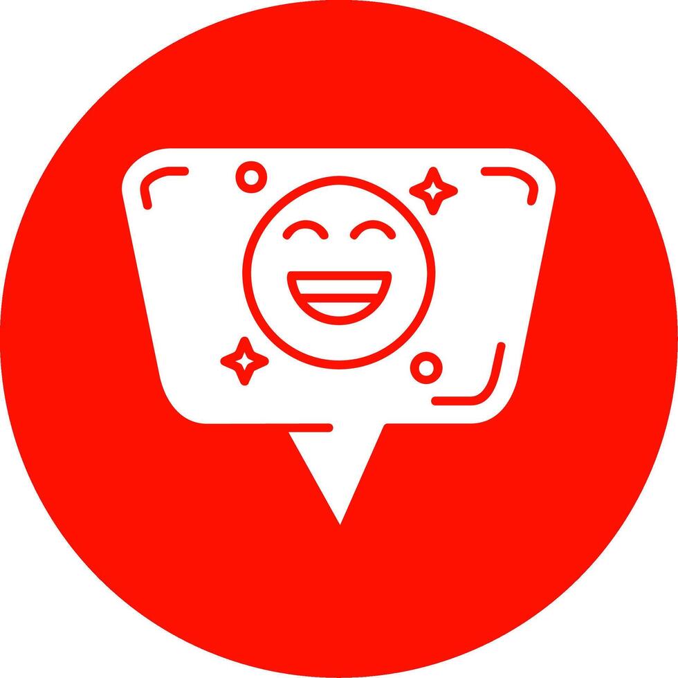 Emoji Glyph Circle Multicolor Icon vector