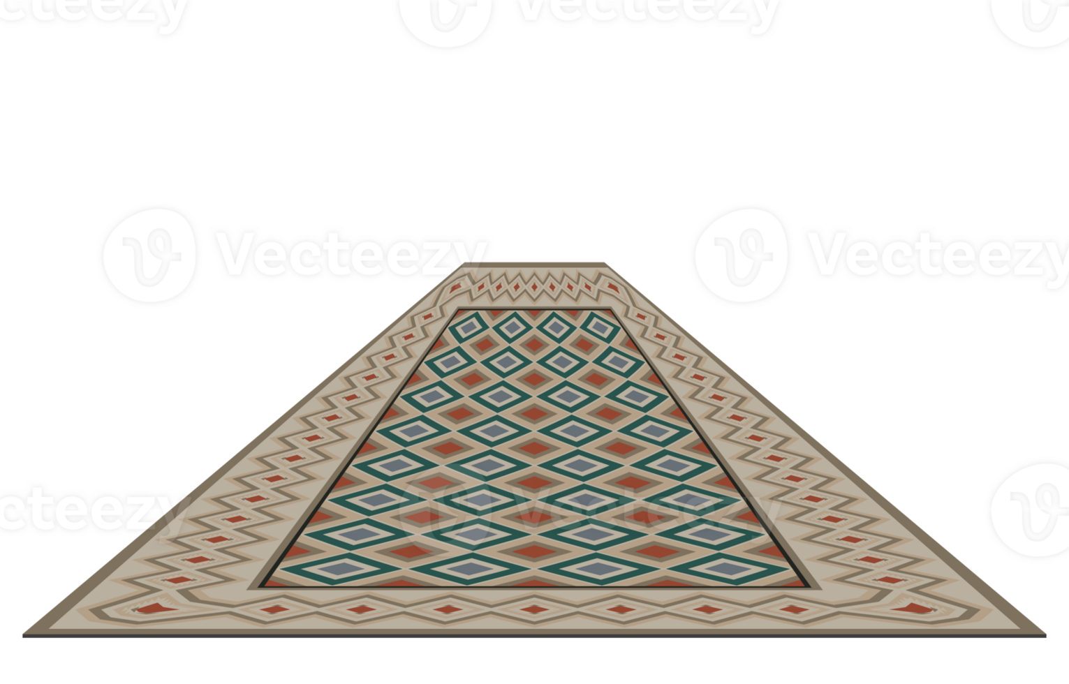Carpets are laid on the floor in a long, deep direction for placing decorative items in the walkway. light brown carpet png