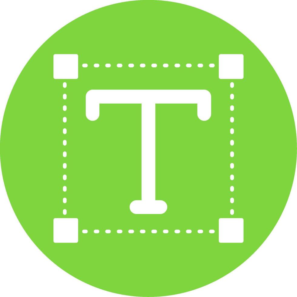 Font Glyph Circle Multicolor Icon vector