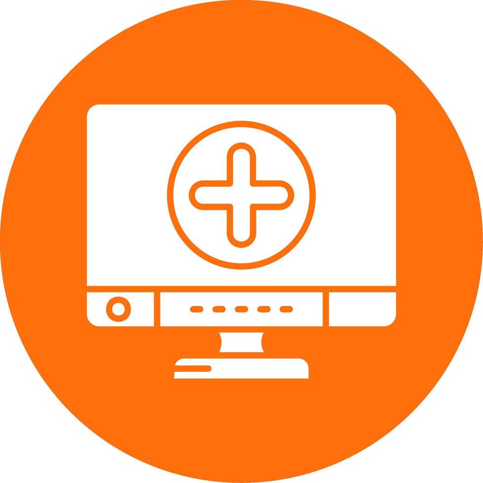 Add Glyph Circle Multicolor Icon vector