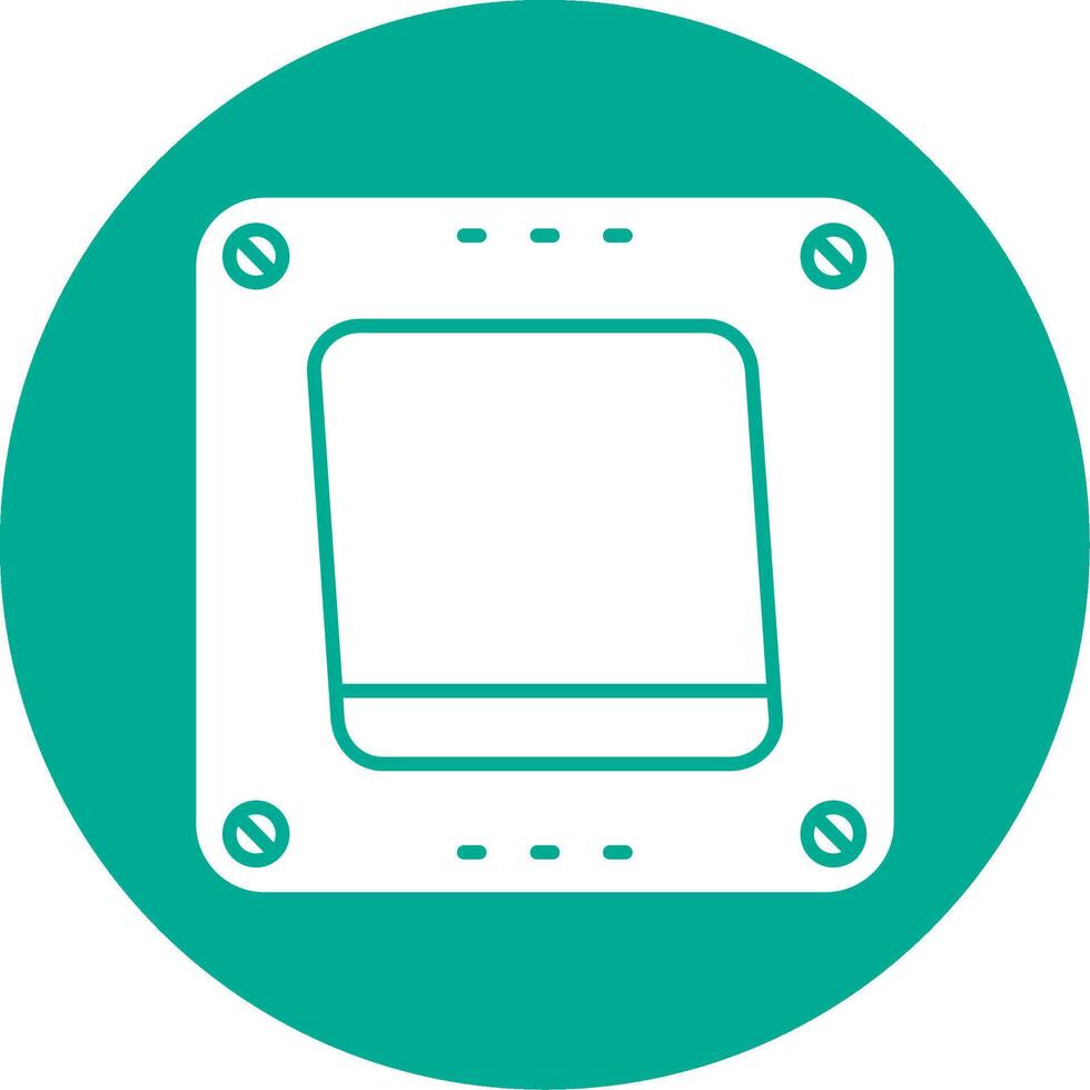Swtich Glyph Circle Multicolor Icon vector